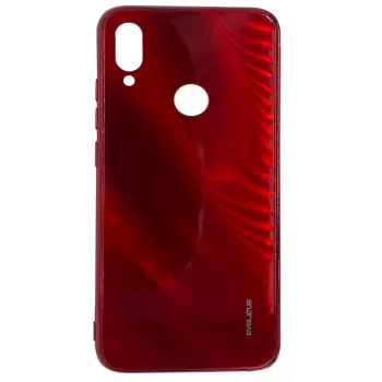 Evelatus Xiaomi Redmi Note 7 Water Ripple Full Color Electroplating karkaistu lasi -kotelo punainen
