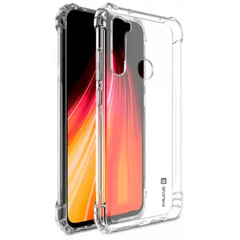 Evelatus Xiaomi Redmi Note 8 / Redmi Note 8 2021 sotilastason iskunkestävä silikonikotelo TPU läpinäkyvä