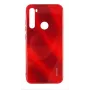 Evelatus Xiaomi Redmi Note 8 / Redmi Note 8 2021 Water Ripple täysvärinen galvanointi tempered glass -kotelo punainen