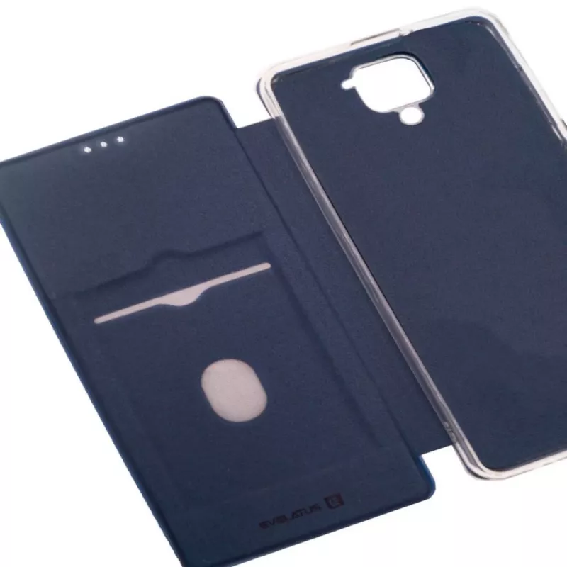 Evelatus Xiaomi Redmi Note 9 kirjakotelo tummansininen
