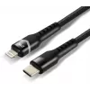 everActive CBB-1CIR USB-C - Lightning RGB LED -kaapeli 1m 27W PD musta
