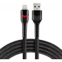 everActive CBB-1IBR USB-A - Lightning RGB LED punottu kaapeli 1m 2.4A musta