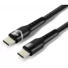 everActive CBB-1PDR USB-C - USB-C RGB LED punottu kaapeli 100cm 3A 60W