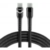 everActive CBB-1PDR USB-C - USB-C RGB LED punottu kaapeli 100cm 3A 60W