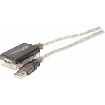 Exertis Connect 149213 USB 2.0 Type-A - Type-B -kaapeli, 1,8 m, harmaa/läpinäkyvä