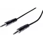 EXERTIS CONNECT 20 m 3,5 mm stereo-jakkiäänikaapeli, uros-uros, musta 108572