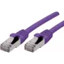 Exertis Connect 858516 Cat6a S/FTP verkkokaapeli, 1 m, violetti, RJ45, 10Gbps, 500MHz