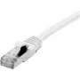 EXERTIS CONNECT Cat. 6 F/UTP -patchkaapeli, PoE, halogeeniton, valkoinen, 0,5 m, snagless 850883