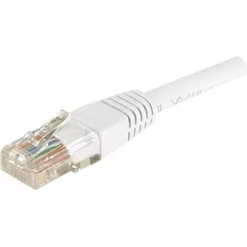EXERTIS CONNECT Cat.6 U/UTP -verkkokaapeli, 7 m, valkoinen, RJ45, lukituskielekkeen suojaus, 1 Gbps, PVC 246788