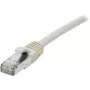 EXERTIS CONNECT Cat 6A S/FTP -patchkaapeli, 0,5 m, harmaa, ohut vedonpoisto 858403