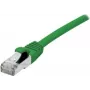 EXERTIS CONNECT Cat.6A S/FTP PiMF -verkkokaapeli, 2 m, vihreä, LSZH, 10 Gbps, RJ45 858619