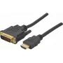 Exertis Connect HDMI-DVI-D videokaapeli-adapteri 2 m musta 127875