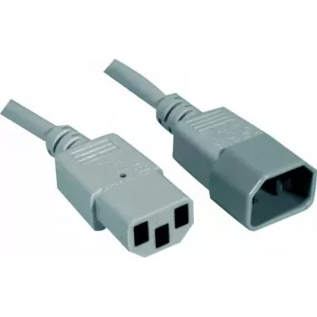 EXERTIS CONNECT IEC C14 - C13 virtajatkokaapeli, 1,8 m, harmaa, 10 A/250 V, H05VV-F 0,75 mm² 808140