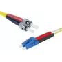 EXERTIS CONNECT ST/UPC - LC/UPC single-mode duplex OS2 LSZH kuitu-patch-kaapeli, 3 m, keltainen