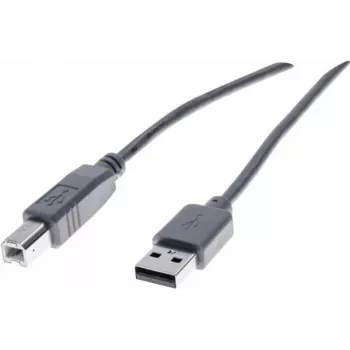 Exertis Connect USB 2.0 -kaapeli A - B, 60 cm, harmaa 532406