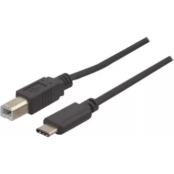 EXERTIS CONNECT USB 2.0 -kaapeli, USB Type-C USB Type-B, musta, 1,0 m 150304
