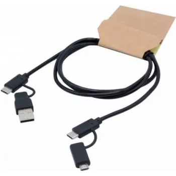 exertis Connect USB-C - Micro-USB B -kaapeli, USB 2.0, 1 m, musta 532527