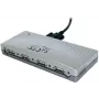EXSYS EX-1163V 4-porttinen USB 2.0 keskitin ruuvattavalla kaapelilla, muovikotelo