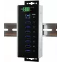 EXSYS EX-1187HMVS-WT 7-porttinen USB 3.2 Gen 1 teollisuus-metallikeskitin