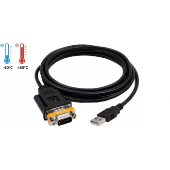 EXSYS EX-1311-2T USB 2.0 - RS-232 sarja-adapterikaapeli FTDI-piirisarjalla, 0,8 m, musta