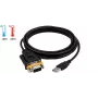 EXSYS EX-1311-2T USB 2.0 - RS-232 sarja-adapterikaapeli FTDI-piirisarjalla, 0,8 m, musta