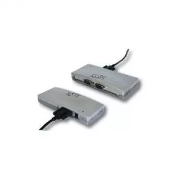 EXSYS EX-1334V teollinen 4-porttinen USB - RS-232 -sarja-adapteri FTDI-piirisarjalla, 15kV ESD-suoja, metallikotelo
