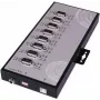 EXSYS EX-1348HMV 8-porttinen USB 2.0 - RS-232/422/485 sarja-adapterikeskitin metallikotelolla ja FTDI-piirisarjalla