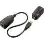 EXSYS EX-1441-2 Gigabit Ethernet jatko koaksiaalikitillä, 1000m kantama, metallikotelo, musta