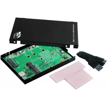 EXSYS EX-3672 USB 3.0 2,5 tuuman SATA HDD/SSD kotelo - musta