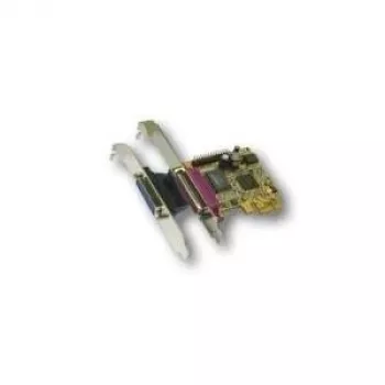 EXSYS EX-44012 PCI Express -kortti kahdella rinnakkaisportilla EPP/ECP, MosChip MCS9901CV, matala profiili