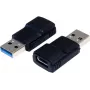 EXSYS EX-47991 USB 3.1 Gen 1 Type-A-liitin–Type-C-liitin sovitin, musta