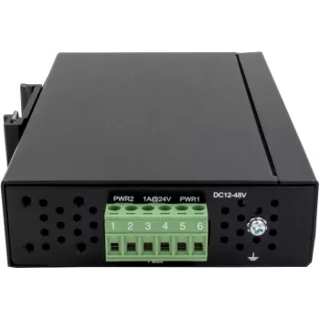 EXSYS EX-6205 8-porttinen teollisuus-Ethernet-kytkin, 10/100 Mbps, DIN-kisko, -40 - 75°C