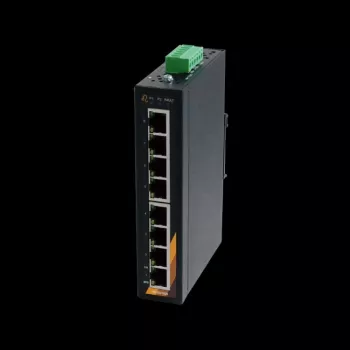 EXSYS EX-6225 8-porttinen Gigabit Ethernet -kytkin, 10/100/1000 Mbps, metallikotelo, pöytä-/seinäasennus, Plug and Play