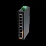 EXSYS EX-6225 8-porttinen Gigabit Ethernet -kytkin, 10/100/1000 Mbps, metallikotelo, pöytä-/seinäasennus, Plug and Play