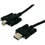 EXSYS EX-K1555V USB 2.0 -kaapeli, Type-A uros Type-B uros, peukaloruuvit, 5 m, musta