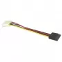 EXSYS EX-K41915 levykeasema-SATA-virtasovitinkaapeli 0,4 m uros-uros