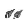 EXSYS FireWire 1394 -kaapeli 6-pin 4-pin, 3,0 m, musta, IEEE 1394a, 400 Mbps, kaksinkertaisesti suojattu (EX-K6812)