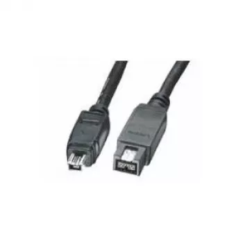EXSYS FireWire 800 IEEE 1394b 9-pin–4-pin kaapeli, 1,0 m, musta EX-K6870