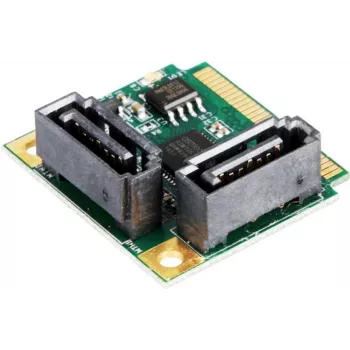 EXSYS Mini PCIe SATA III -ohjain, 2-porttinen, 6Gbps, ASM1061, Full-Height EX-48080-2