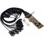 EXSYS PCIe 16-porttinen RS-232 sarjaporttikortti SystemBase-piirisarjalla, 921,6 Kbps, 15KV ESD, Low Profile EX-44316-2
