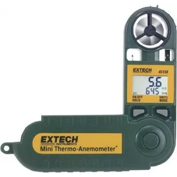 Extech 45158 taskukokoinen ilmannopeus- ja lämpötilamittari
