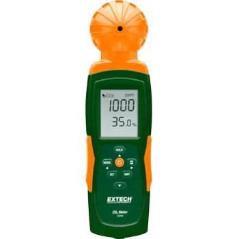 Extech CO240 -hiilidioksidimittari lämpötilalla, USB-dataloggeri, 0–9999 ppm
