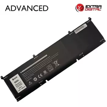 Extra Digital Advanced -akku Dell Latitude E5440/E5540, Precision M2800 -laitteisiin (69KF2, 6000mAh, 11.1V, 6-kennoinen, musta)