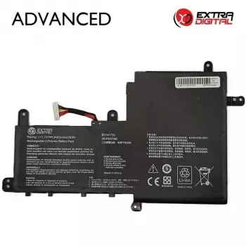 Extra Digital Advanced NB432516 kannettavan tietokoneen akku ASUS B31N1729 - 3400mAh, 11.52V, 39.2Wh, 3 kennoa