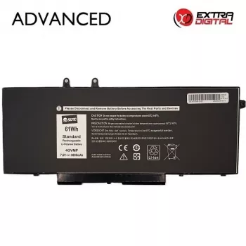 Extra Digital Advanced NB441921 varusteakku Dell 4GVMP:lle (8000mAh, 11,4V, 6 kennoa, Li-ion)
