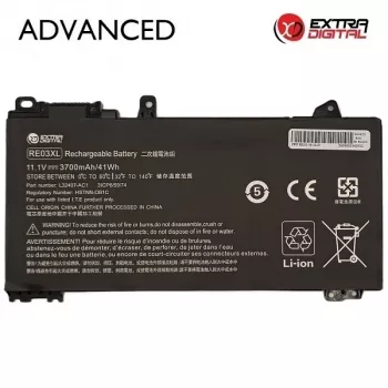 Extra Digital Advanced NB462551 vaihtoakku HP RE03XL:lle – 3700mAh 11.55V Li-Ion, 3 kennoa, musta