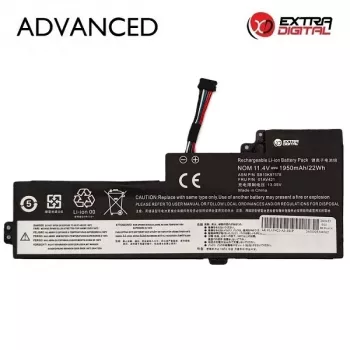 Extra Digital Advanced NB483037 kannettavan tietokoneen akku – vastaa Lenovo 01AV421, 1 950 mAh, 11.4V, 3-kennoinen Li-Ion (ThinkPad X270, X260, T470, T460, L470, L460, P51s, P50s, A475, A275)