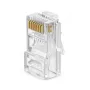 EXTRA DIGITAL RJ45 UTP Cat5e modulaariliitin (8P8C, 50µ kullattu, 100 kpl:n pakkaus)