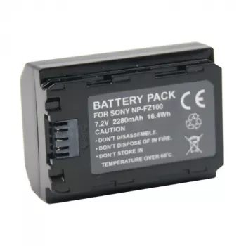 EXTRA DIGITAL SONY NP-FZ100 akku, 2250mAh - ladattava litiumioniakku Sony Alpha kameroille