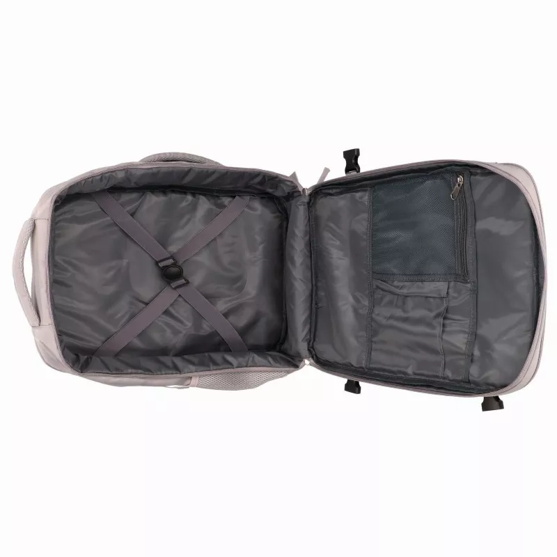 EXTRALINK Black Forest KM03 matkustamo-reppu 45x20x30 cm ja 2 pesupussia – harmaa